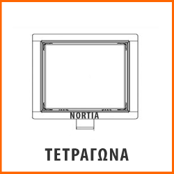 Τετράγωνες σχάρες μπάνιου-Nortia